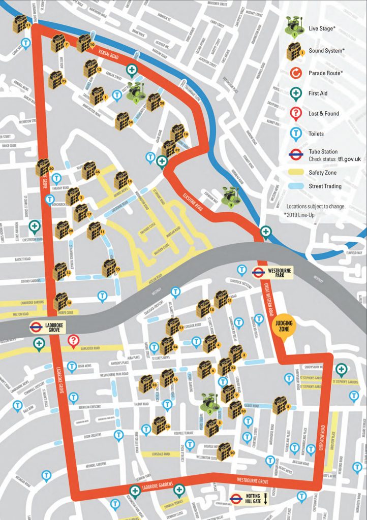 Notting-Hill-Carnival-2019-Guide-Map-Music-SoundSystems-Toilets