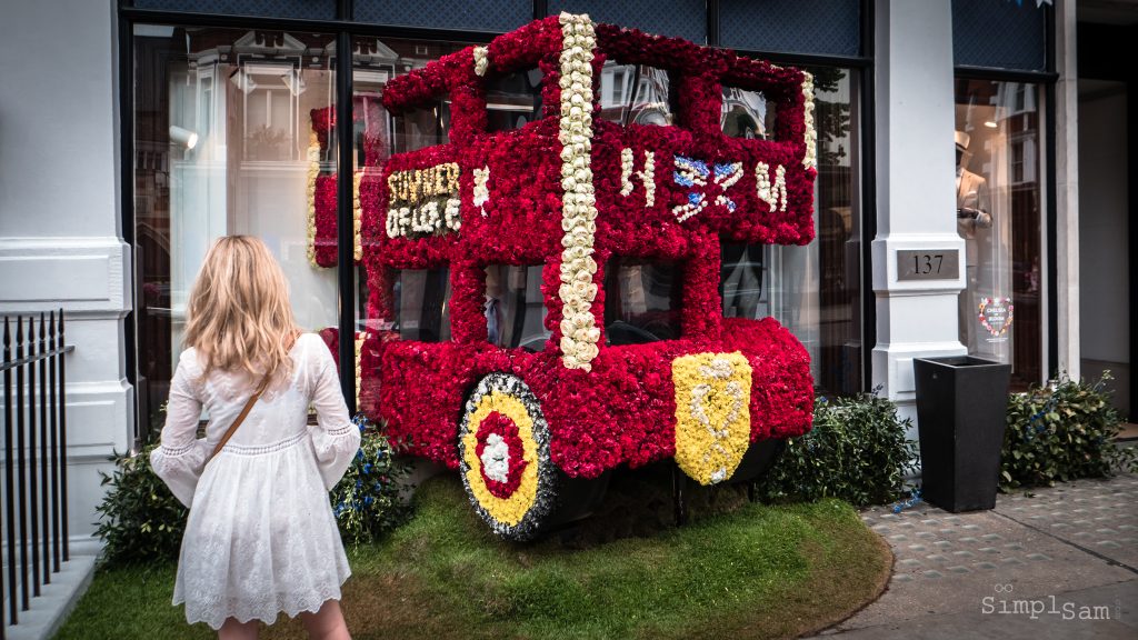 Prince Harry and Meghan Markle's - Royal Wedding Bus (Hackett) - Chelsea in Bloom