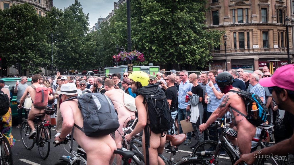 WNBR World London Naked Bike Ride 2018 - Larger Lads